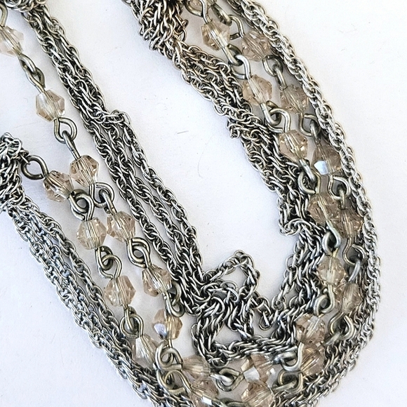 Ann Taylor Silver and Beaded Necklace - Picture 6 of 11